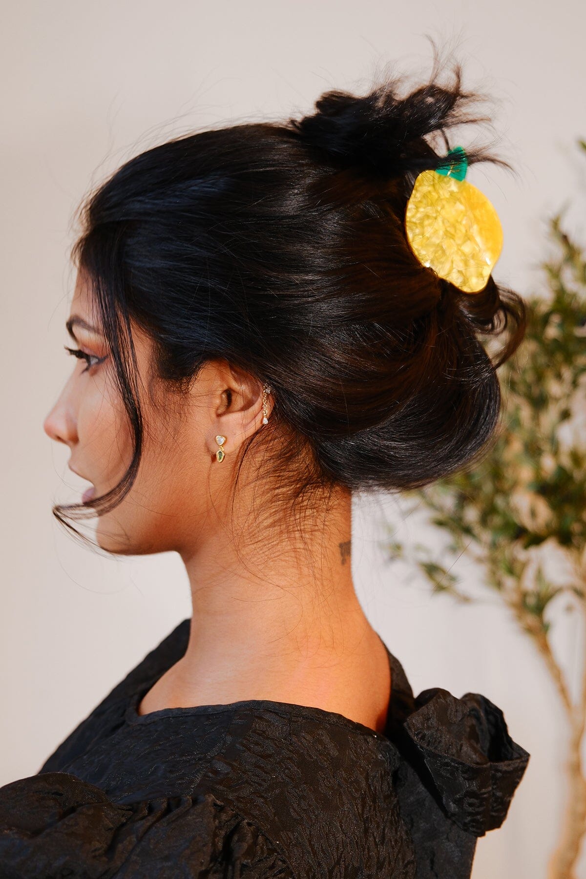Lemon Claw Clip Hair Accessory mure + grand