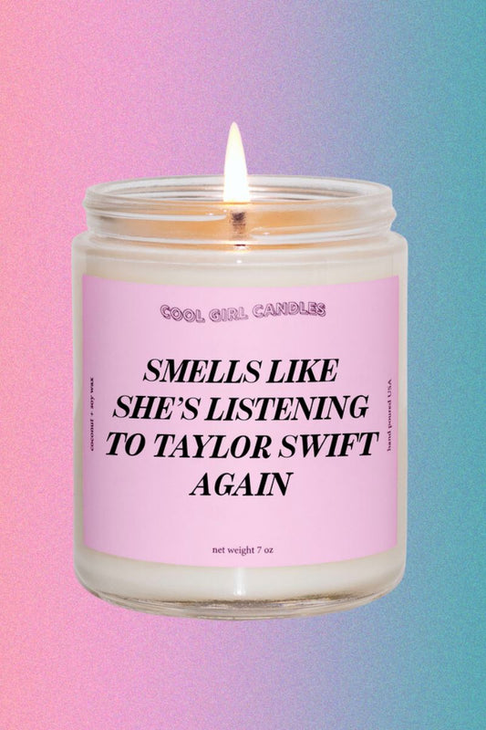 Listening to Taylor Swift Candle Candle Cool Girl Candles 