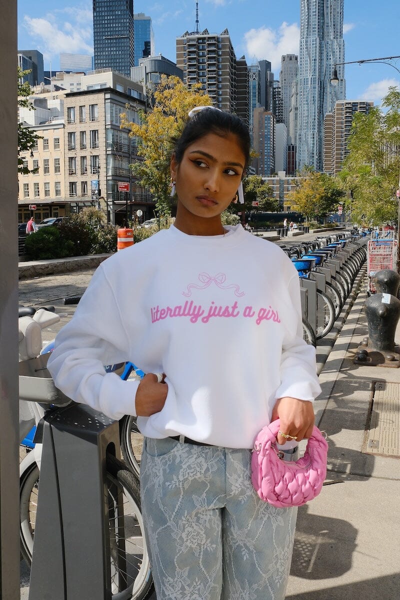 Literally Just A Girl Graphic Sweatshirt sweatshirt mure + grand