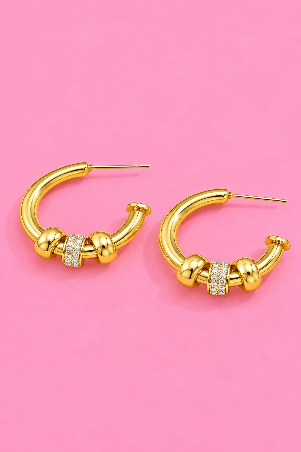 Little Luxe Hoop Earrings (Gold) Earrings Mure + Grand