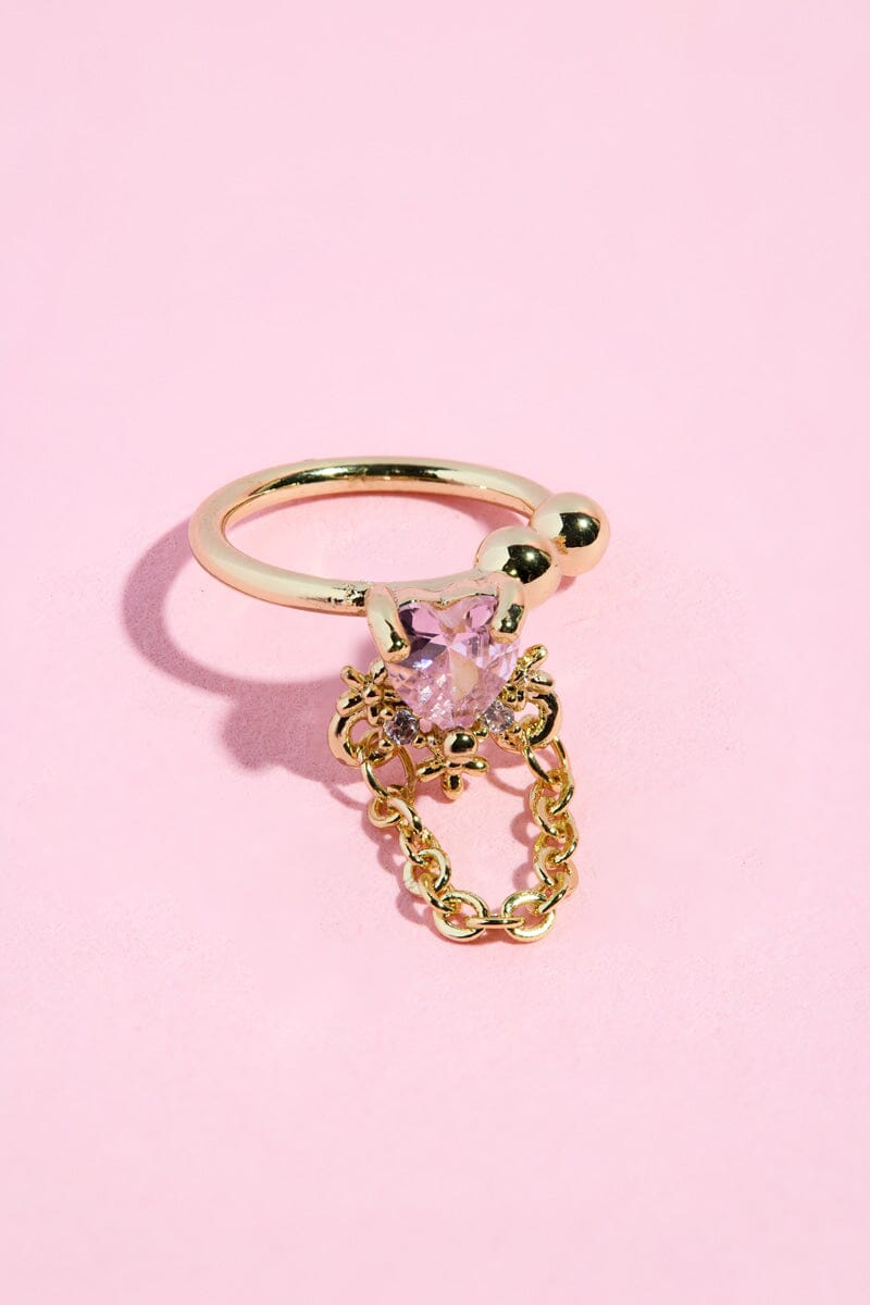 Love Chain Ear Cuff Earring mure + grand Gold