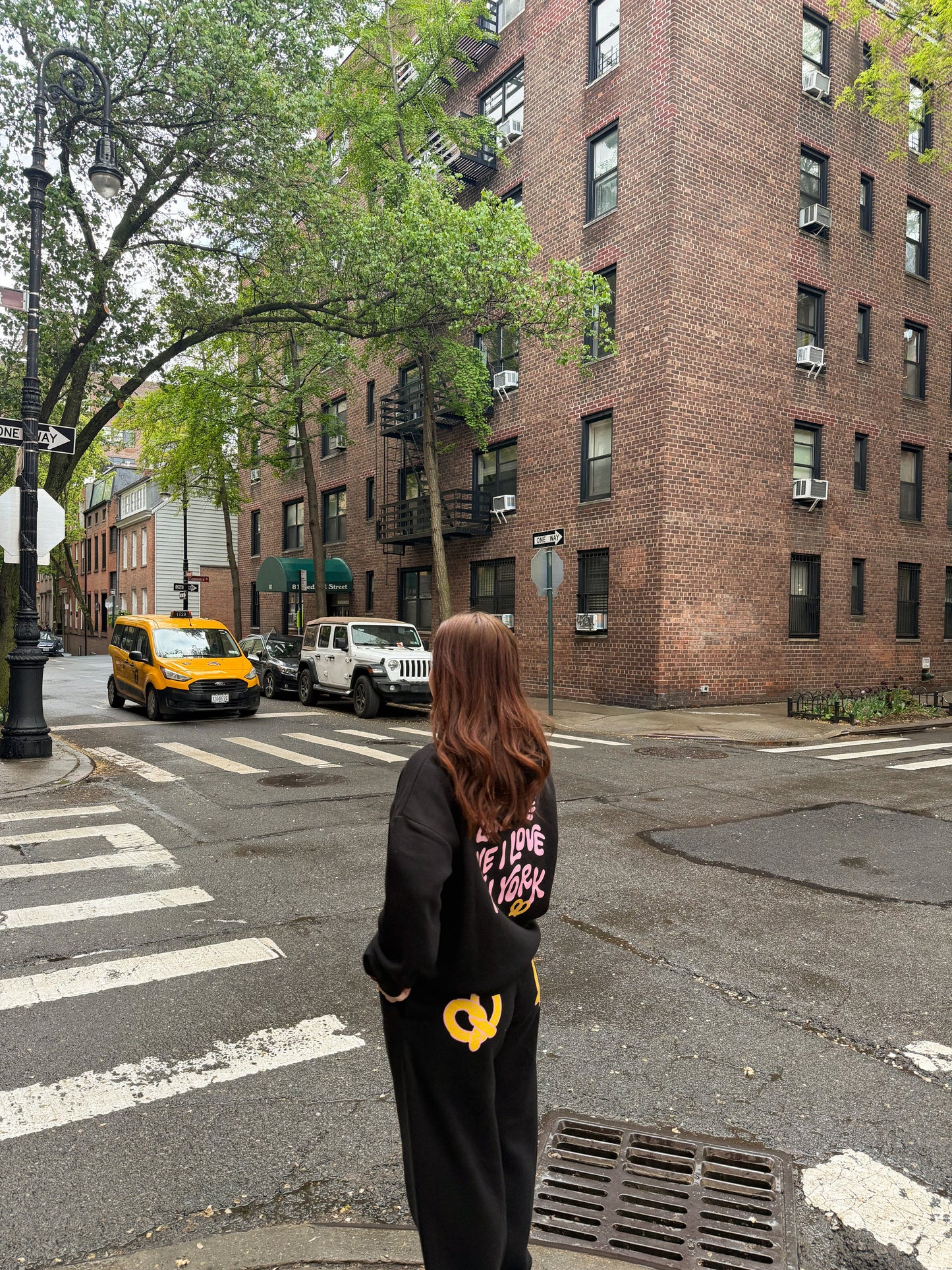 Love Me Like I Love New York Crop Graphic Hoodie (Black) Hoodie mure + grand
