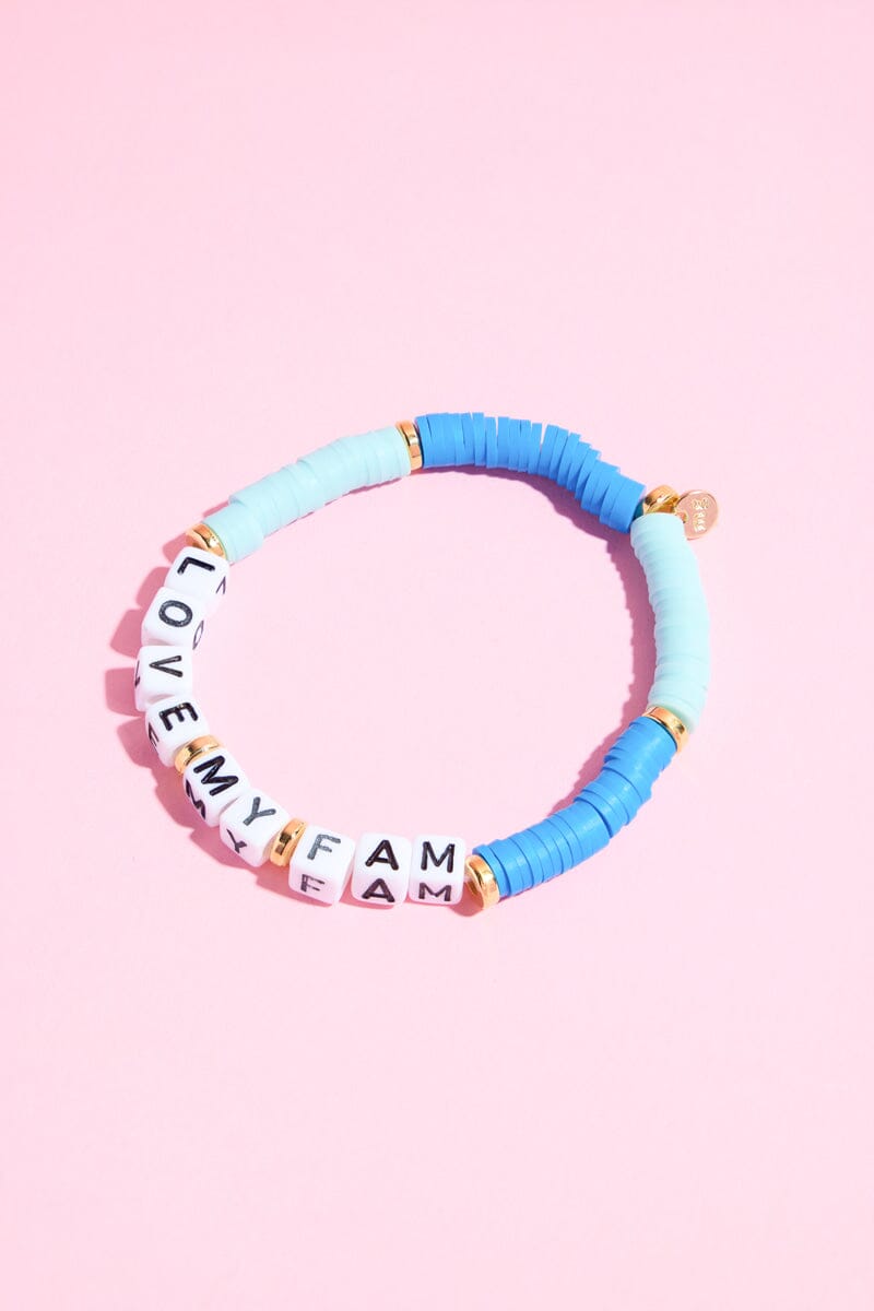 Love My Fam Inspirational Beaded Bracelet Beaded Bracelet mure + grand