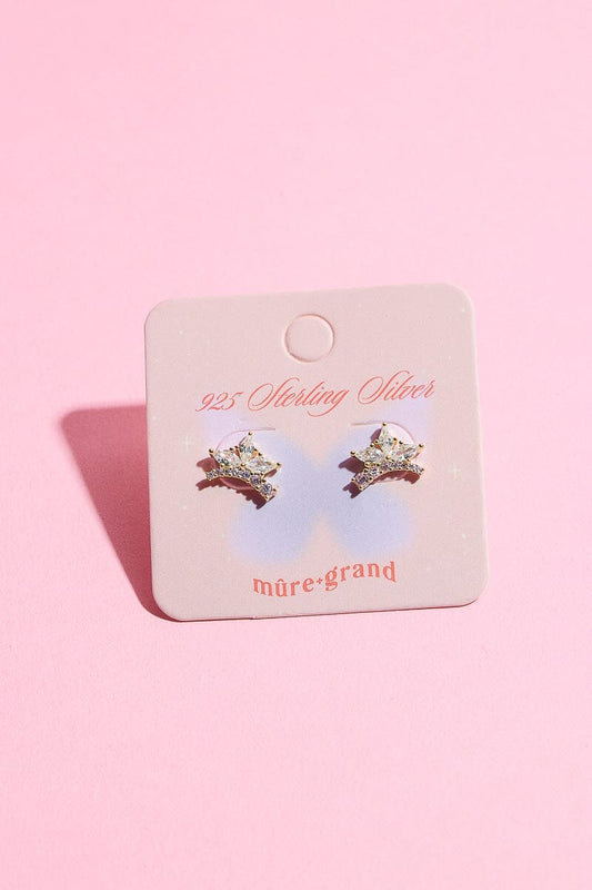 Majestic Gemstone Sterling Silver Stud Earring Earrings mure + grand