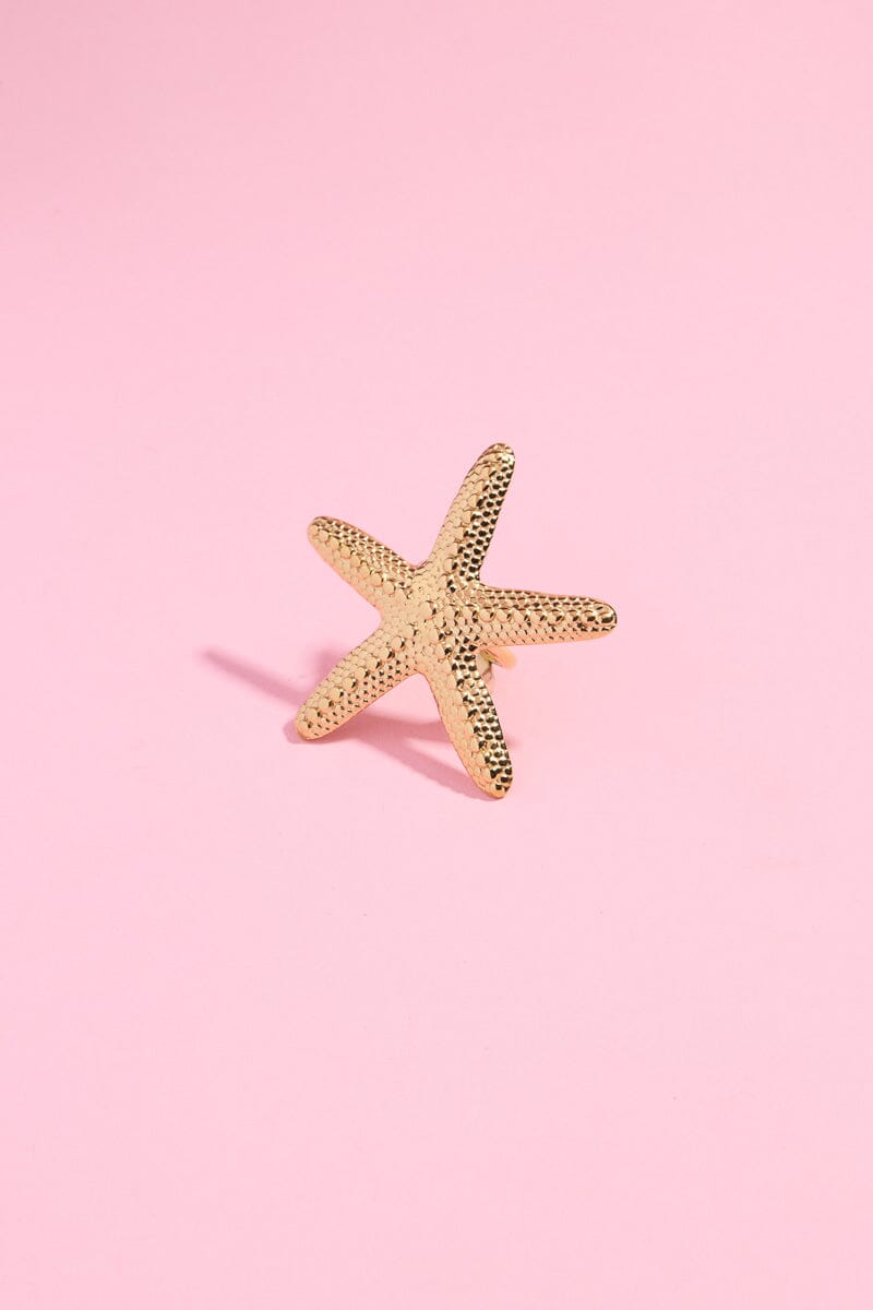 Malibu Starfish Adjustable Stacking Ring Rings mure + grand