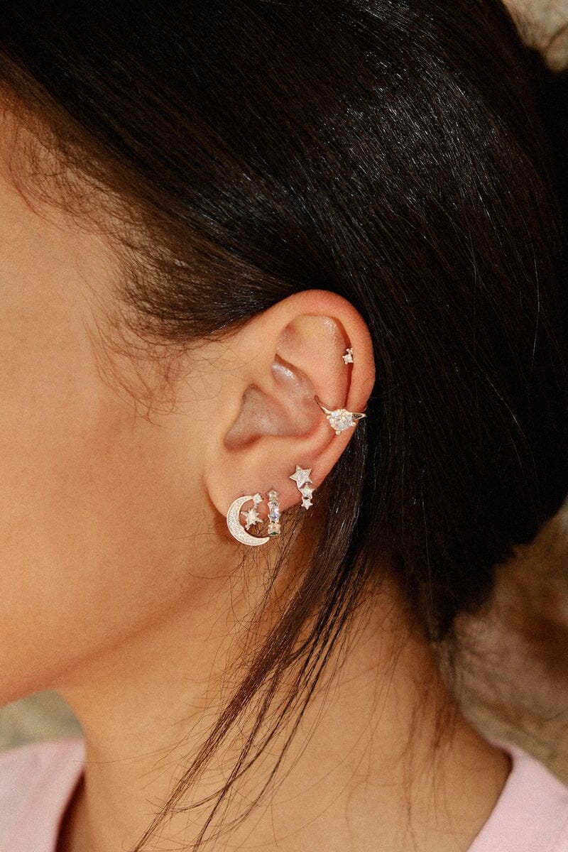 Marry me Sterling Silver Ear Cuff Earrings mure + grand