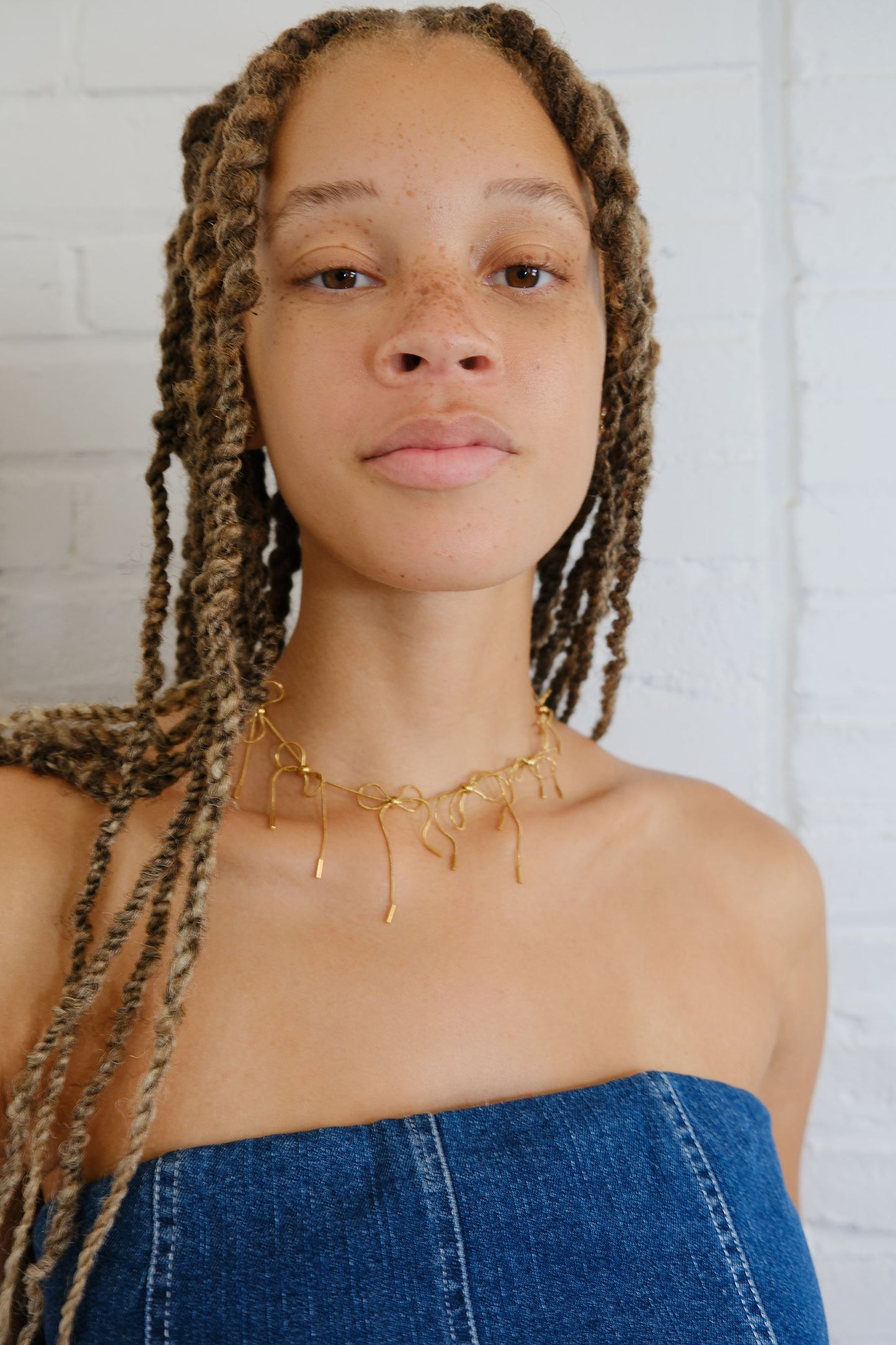 Maxine Bow Chain Necklace Necklaces mure + grand