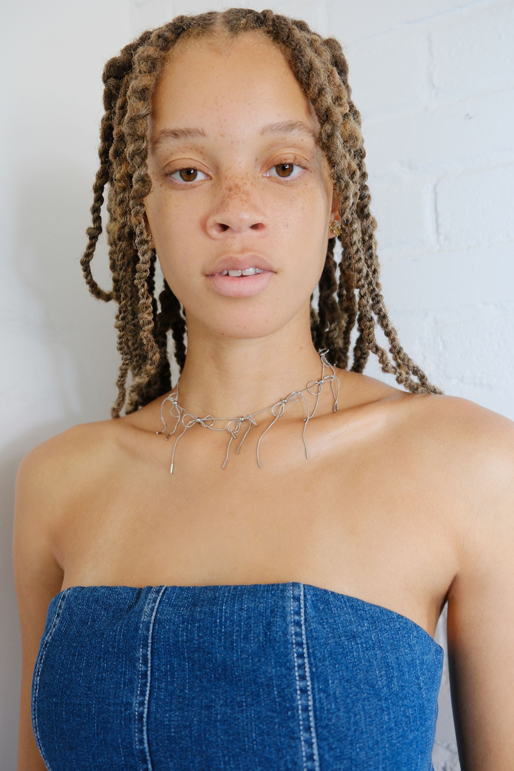 Maxine Bow Chain Necklace Necklaces mure + grand