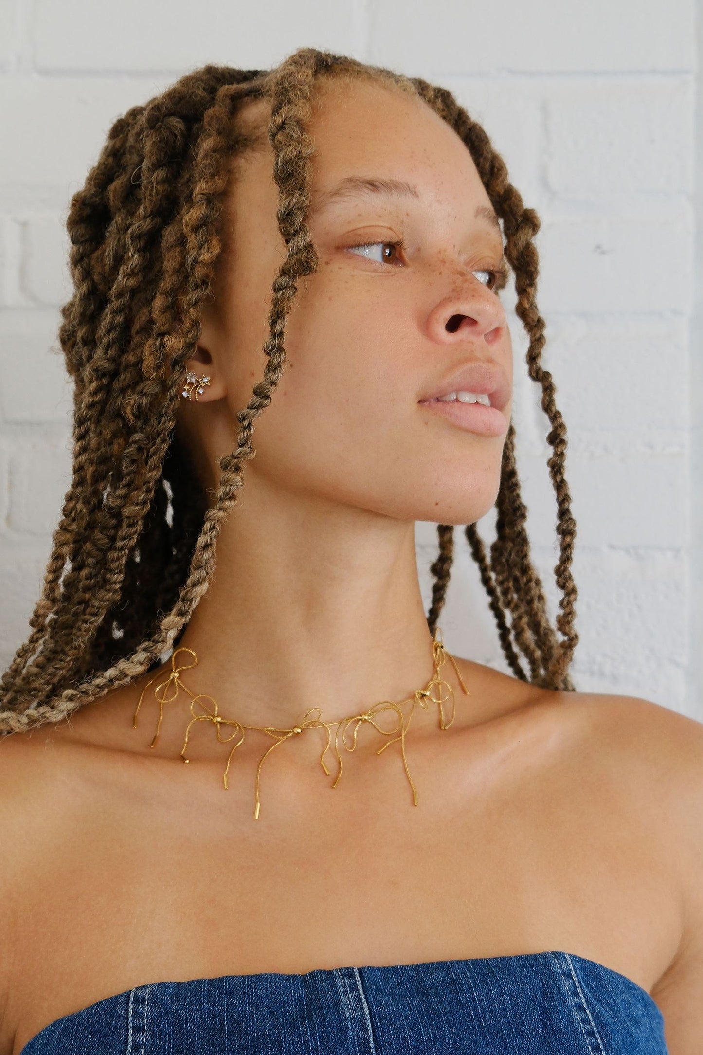 Maxine Bow Chain Necklace Necklaces mure + grand