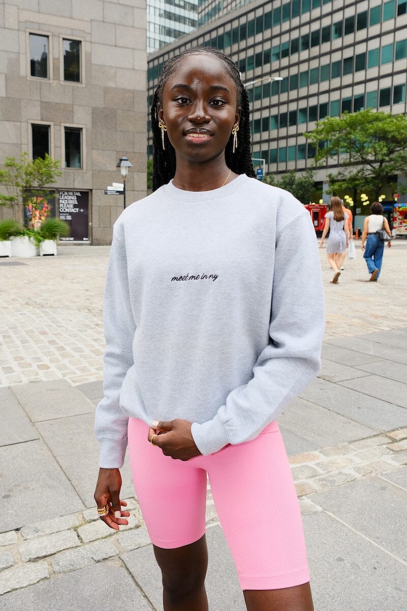 Meet Me in NY Embroidered Sweatshirt sweatshirt mure + grand