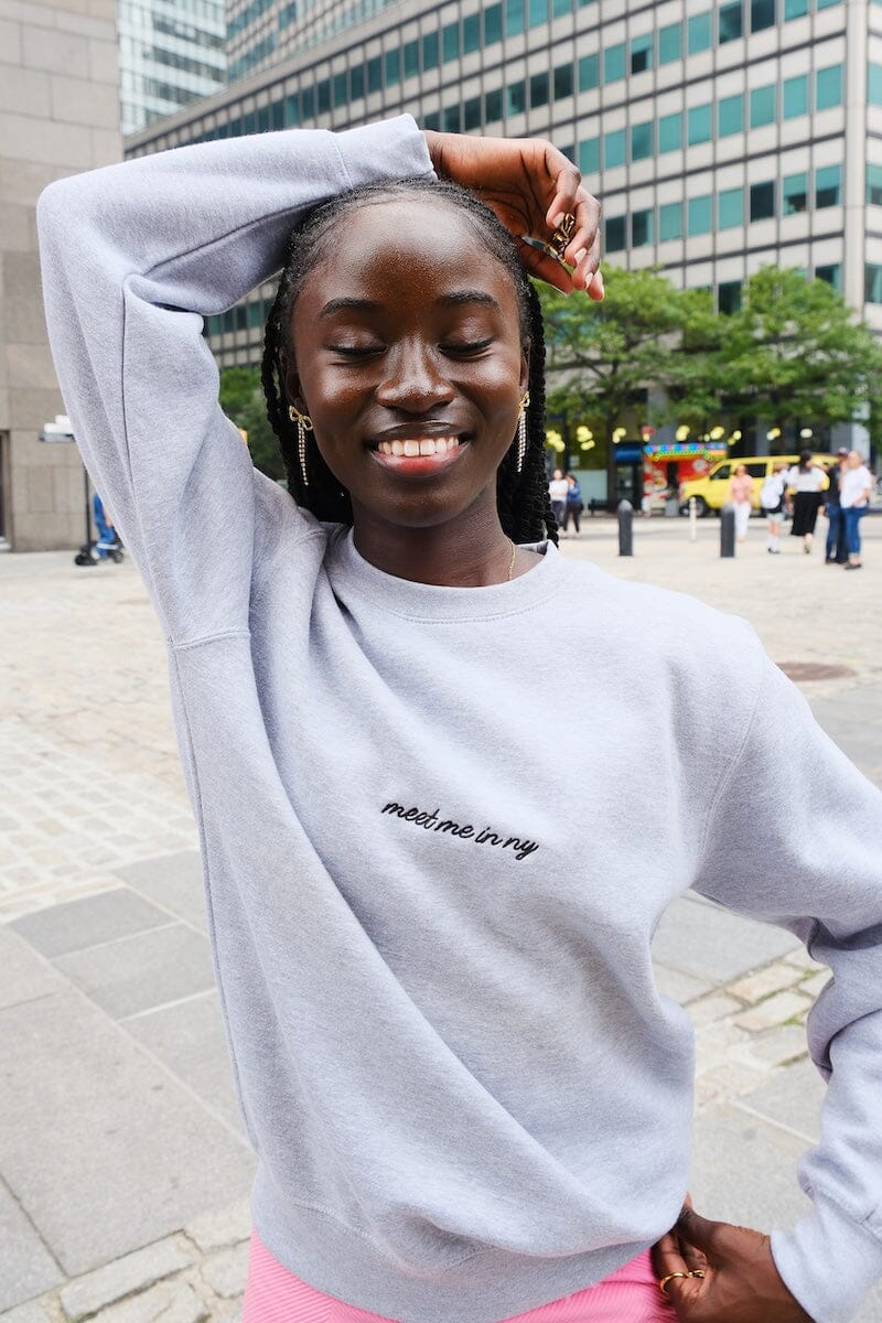 Meet Me in NY Embroidered Sweatshirt sweatshirt mure + grand