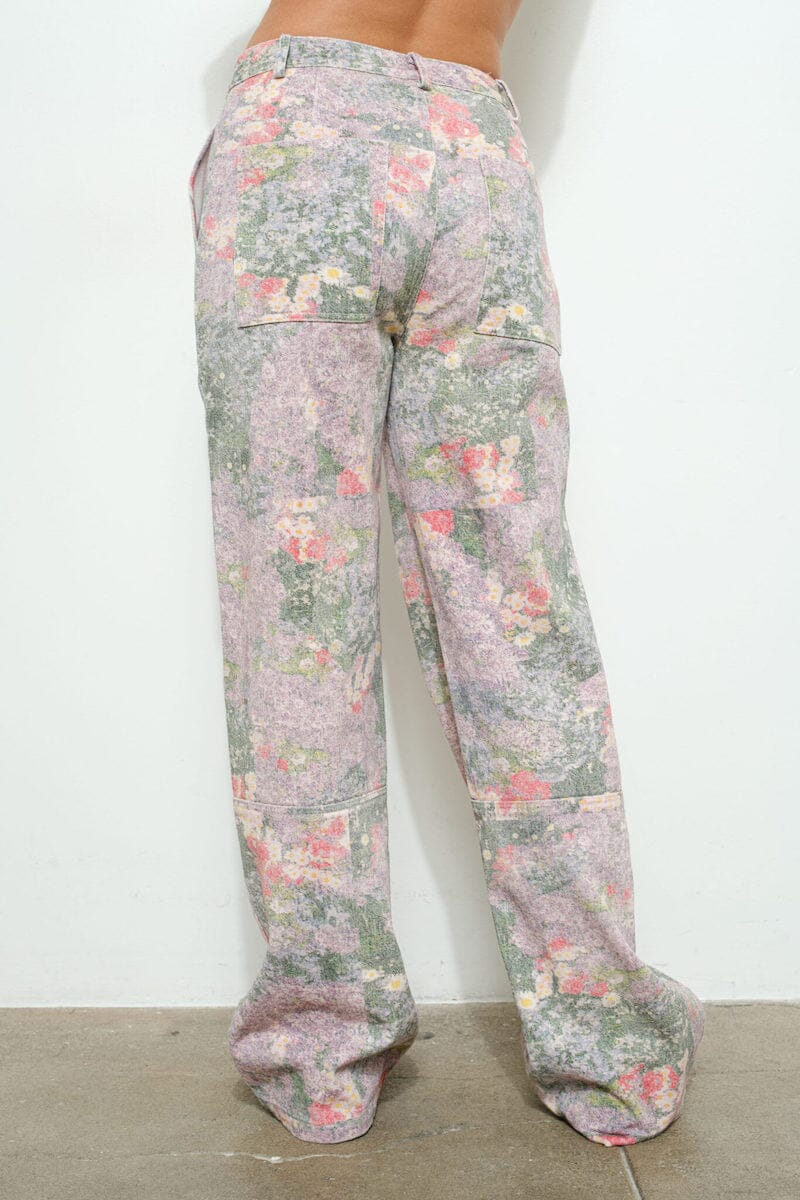Miriam Flower Field Twill Pants Clothing Pretty Garbage