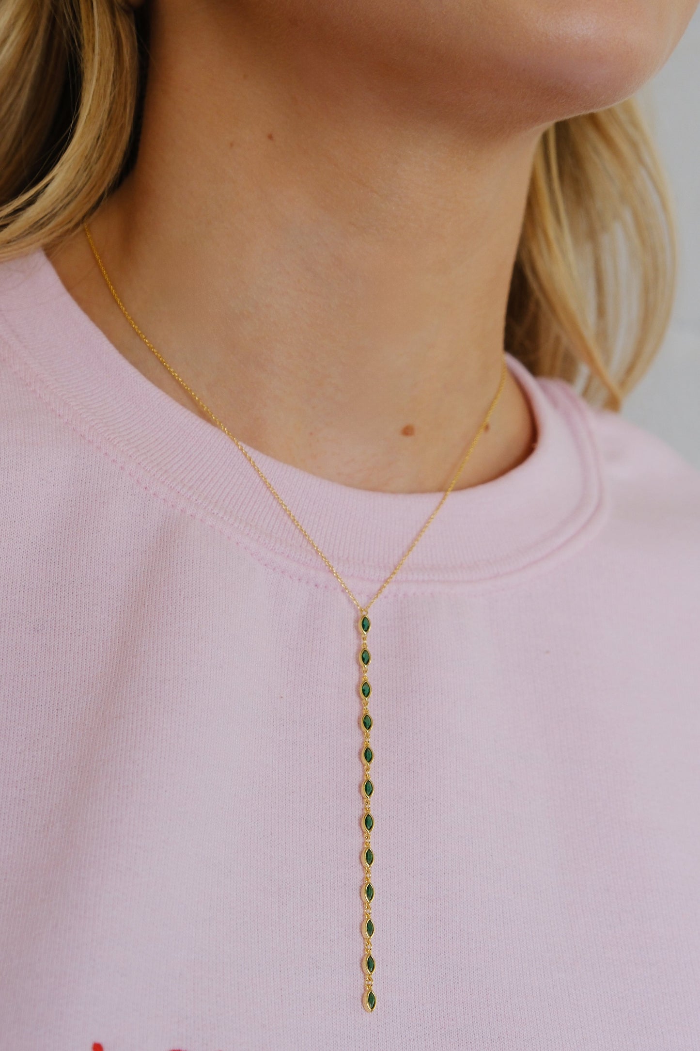 Nevaeh Drop Sterling Silver Necklace Necklaces mure + grand