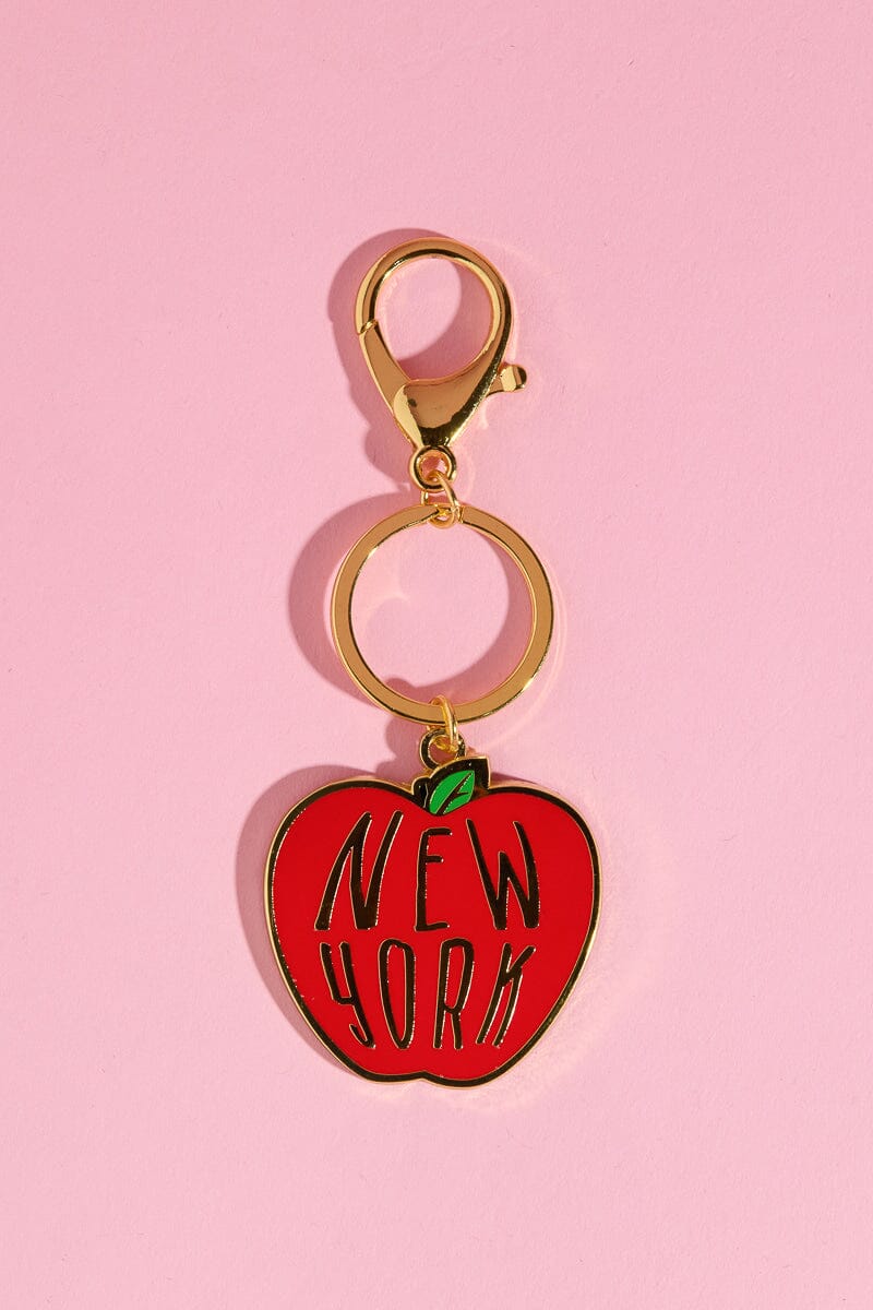 New York Enamel Keychain Mure + Grand New York Apple Keychain