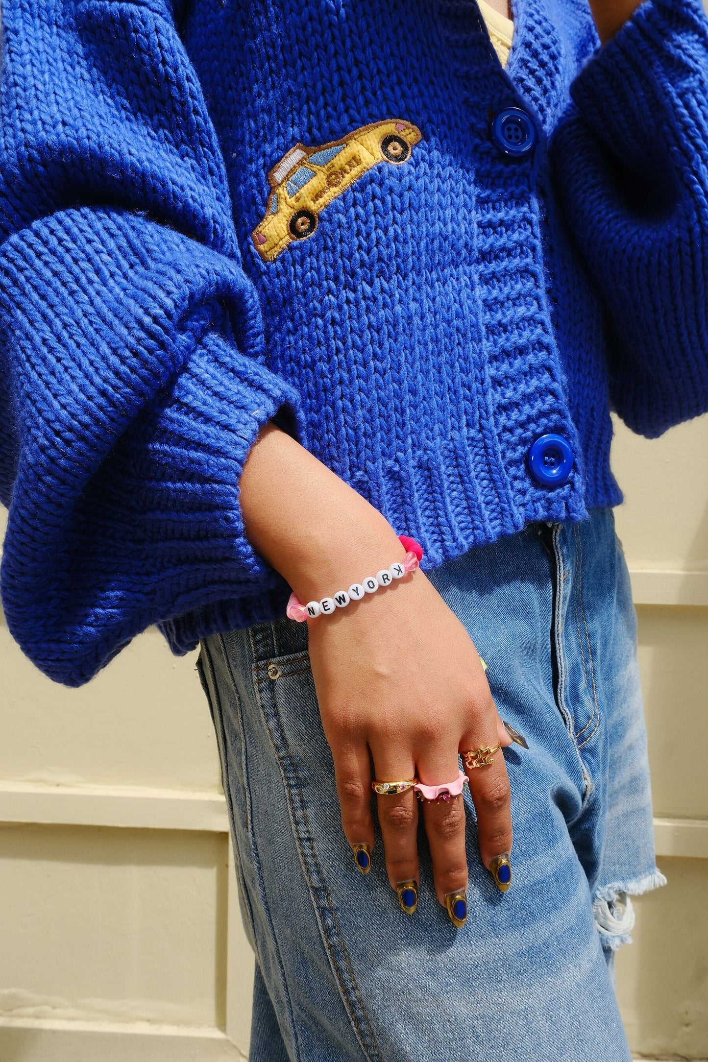 New York Inspirational Beaded Bracelet Bracelet mure + grand
