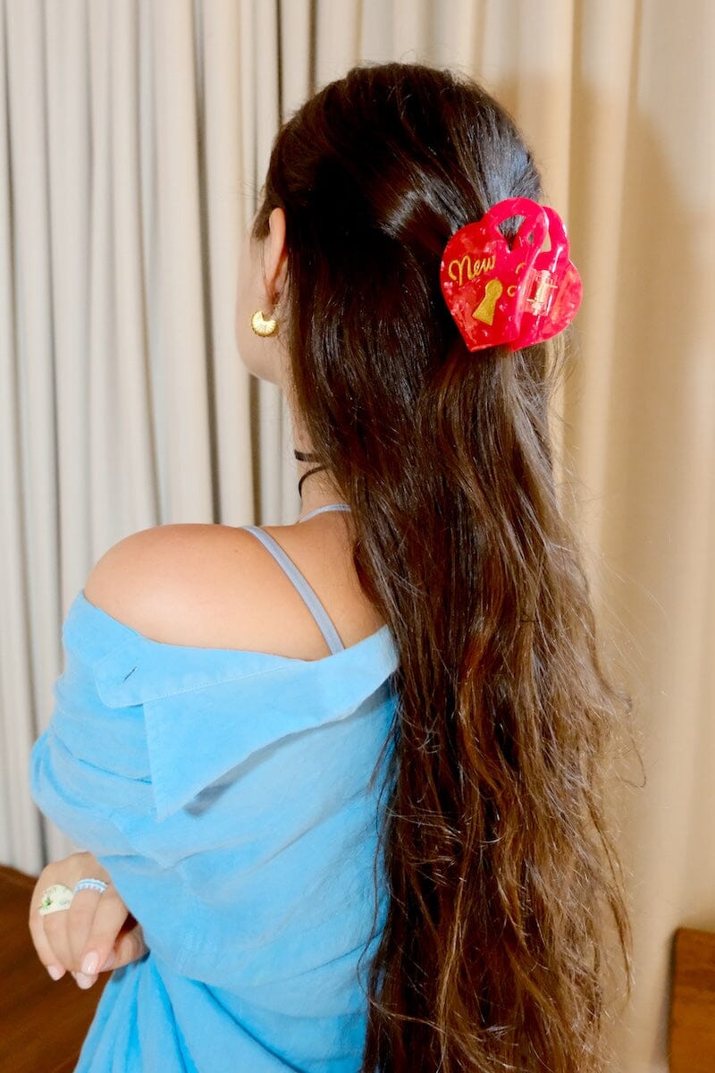 New York Locket Claw Clip Hair Accessory mure + grand