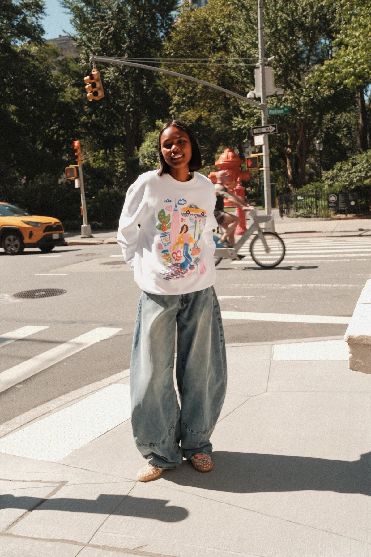 New York Sketchbook Graphic SweatshirtMure + Grand