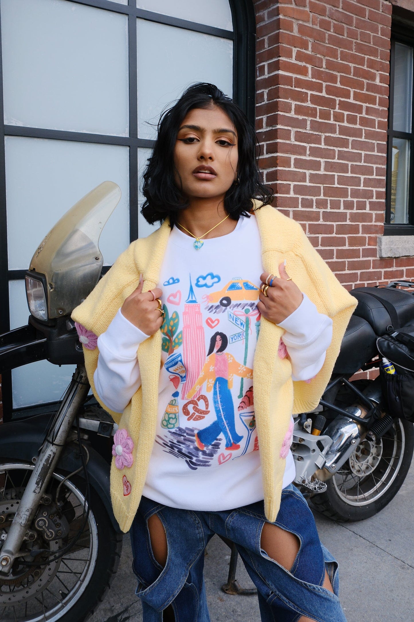 New York Sketchbook Graphic Sweatshirt sweatshirt mure + grand