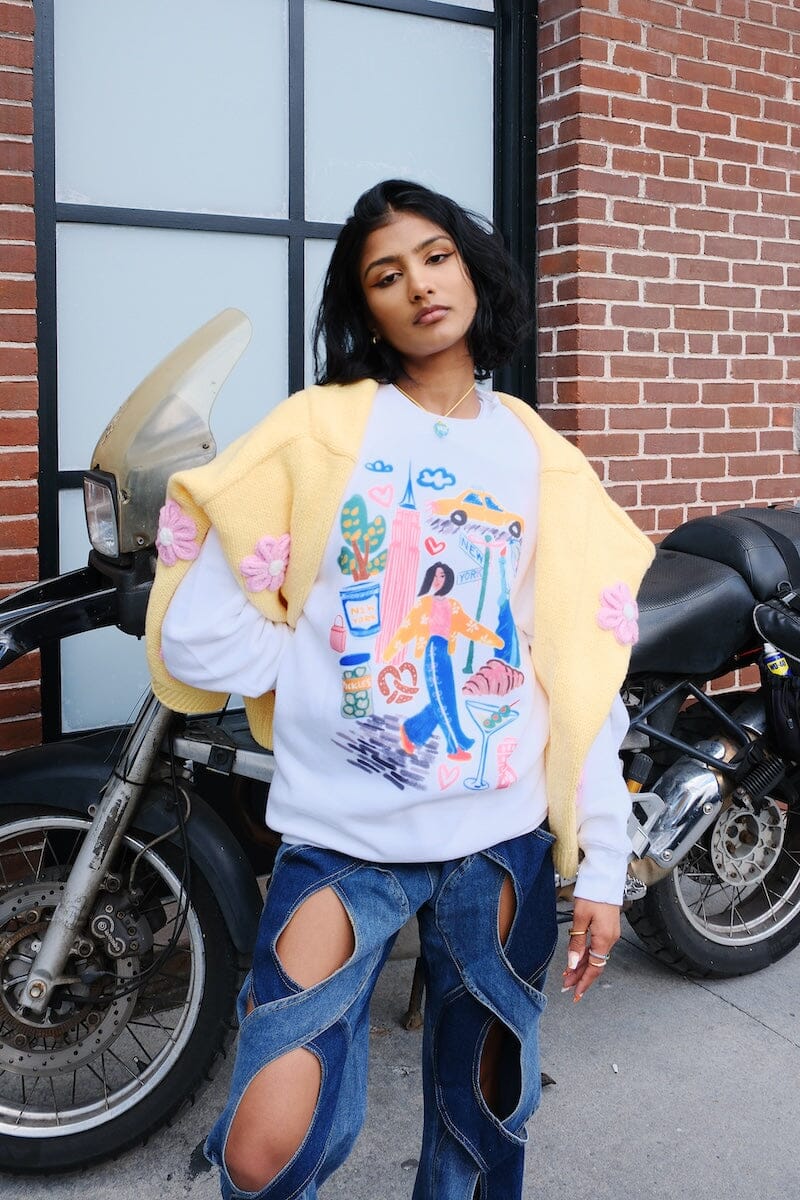 New York Sketchbook Graphic Sweatshirt sweatshirt mure + grand