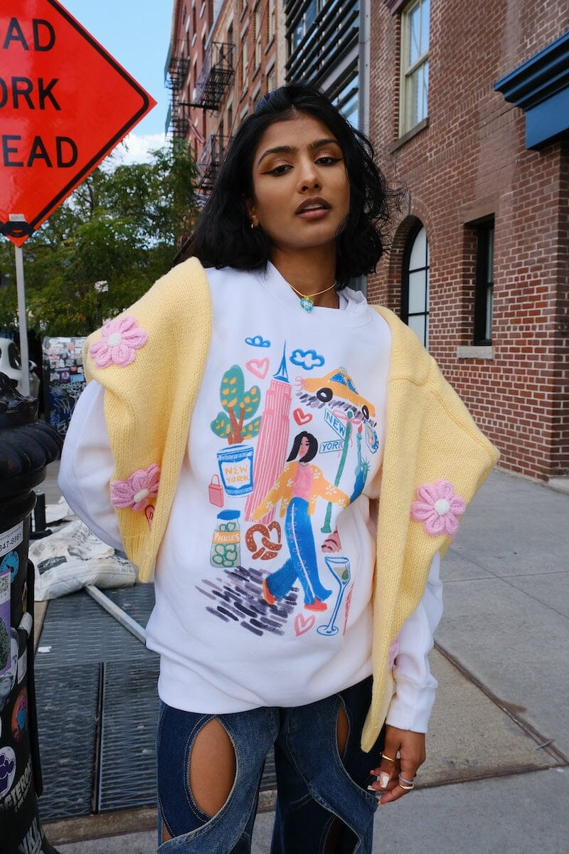 New York Sketchbook Graphic Sweatshirt sweatshirt mure + grand