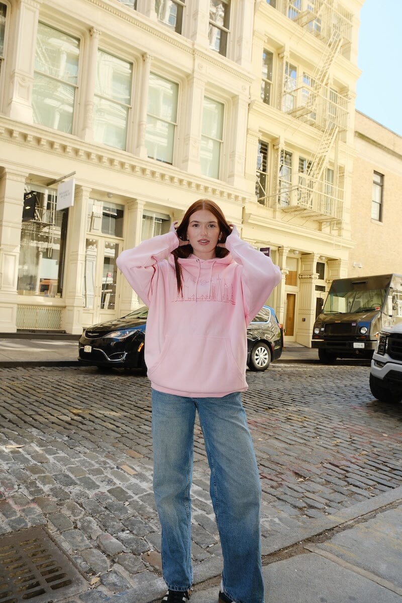 New York Skyline Embroidered Hoodie sweatshirt mure + grand