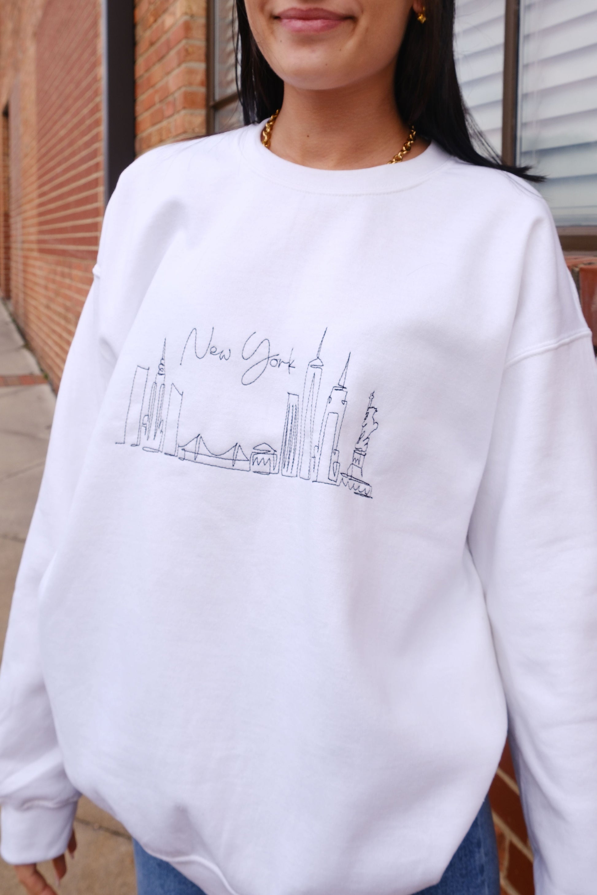 New York Skyline Sweatshirt mure + grand