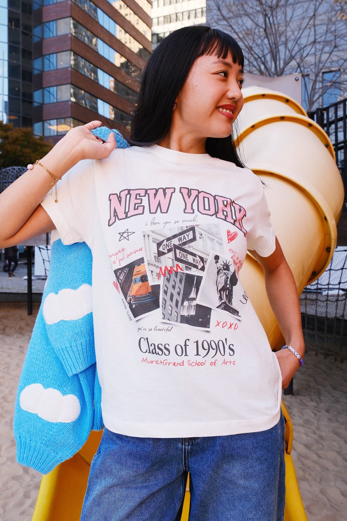 New York Yearbook Graphic T-shirt t-shirt mure + grand