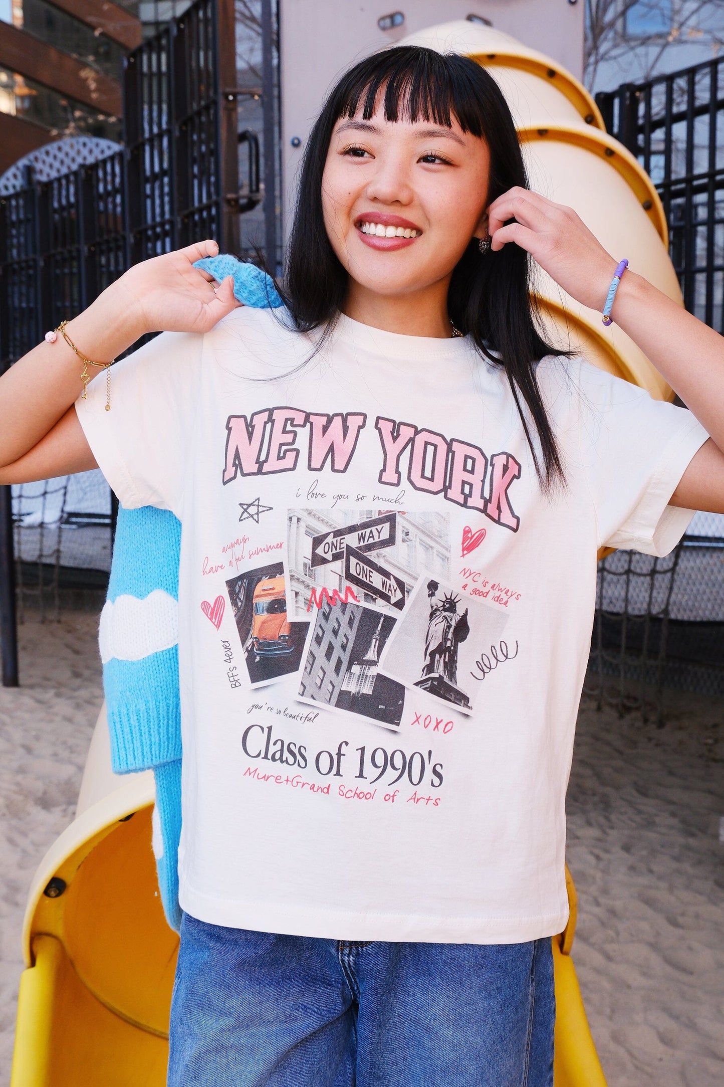 New York Yearbook Graphic T-shirt t-shirt mure + grand