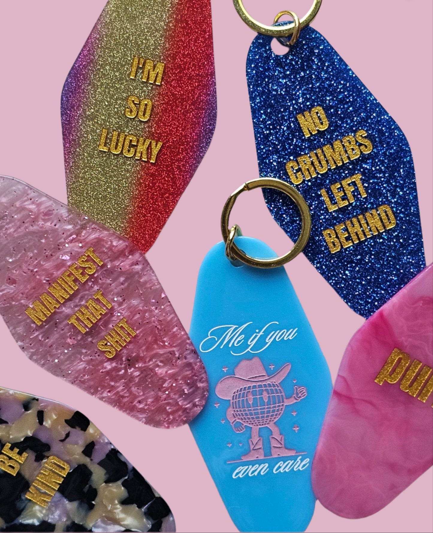 No Crumbs Left Behind Motel Keychain Keychain mure + grand
