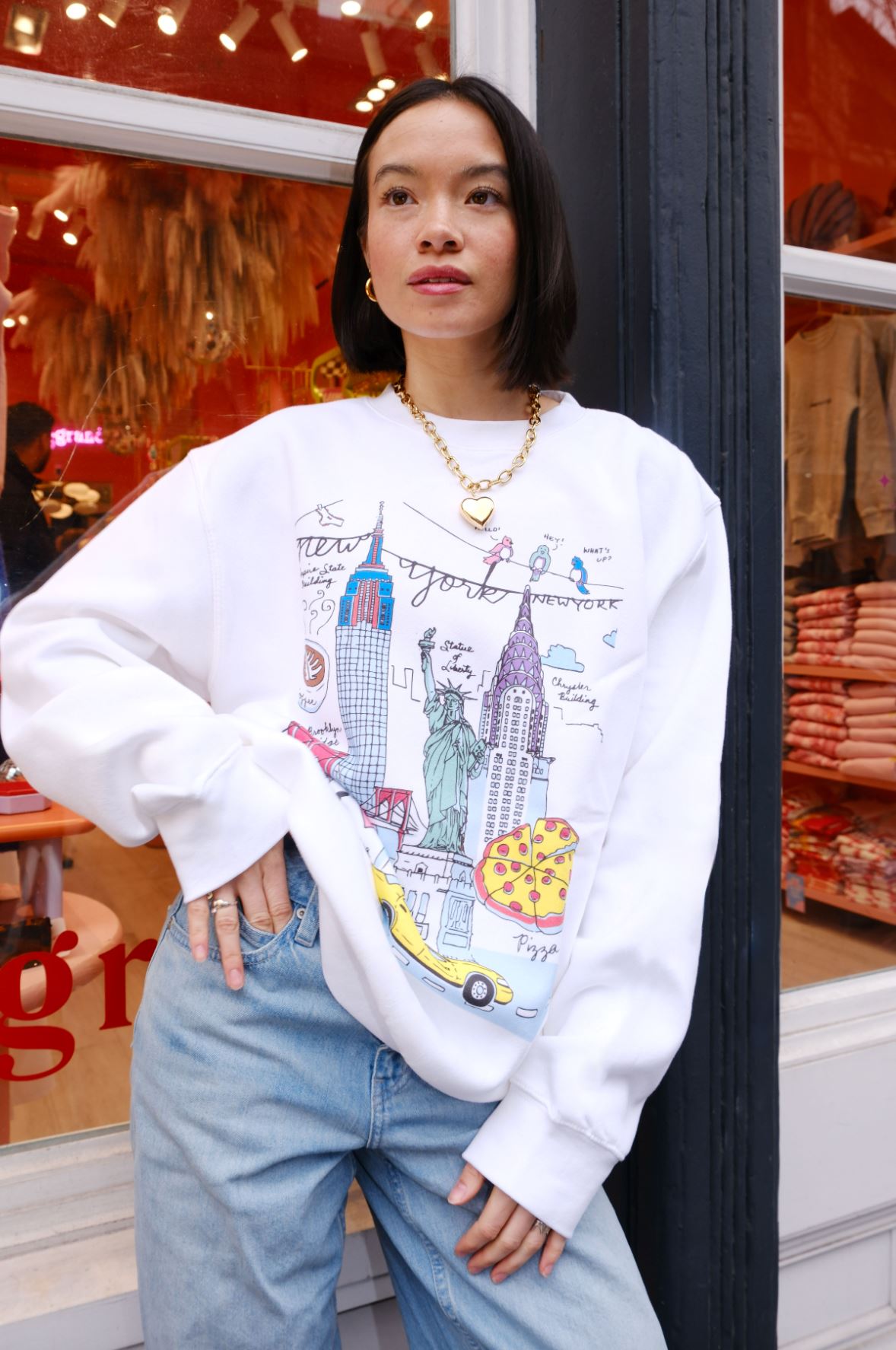 NY Illustration Sweatshirt sweatshirt mure + grand