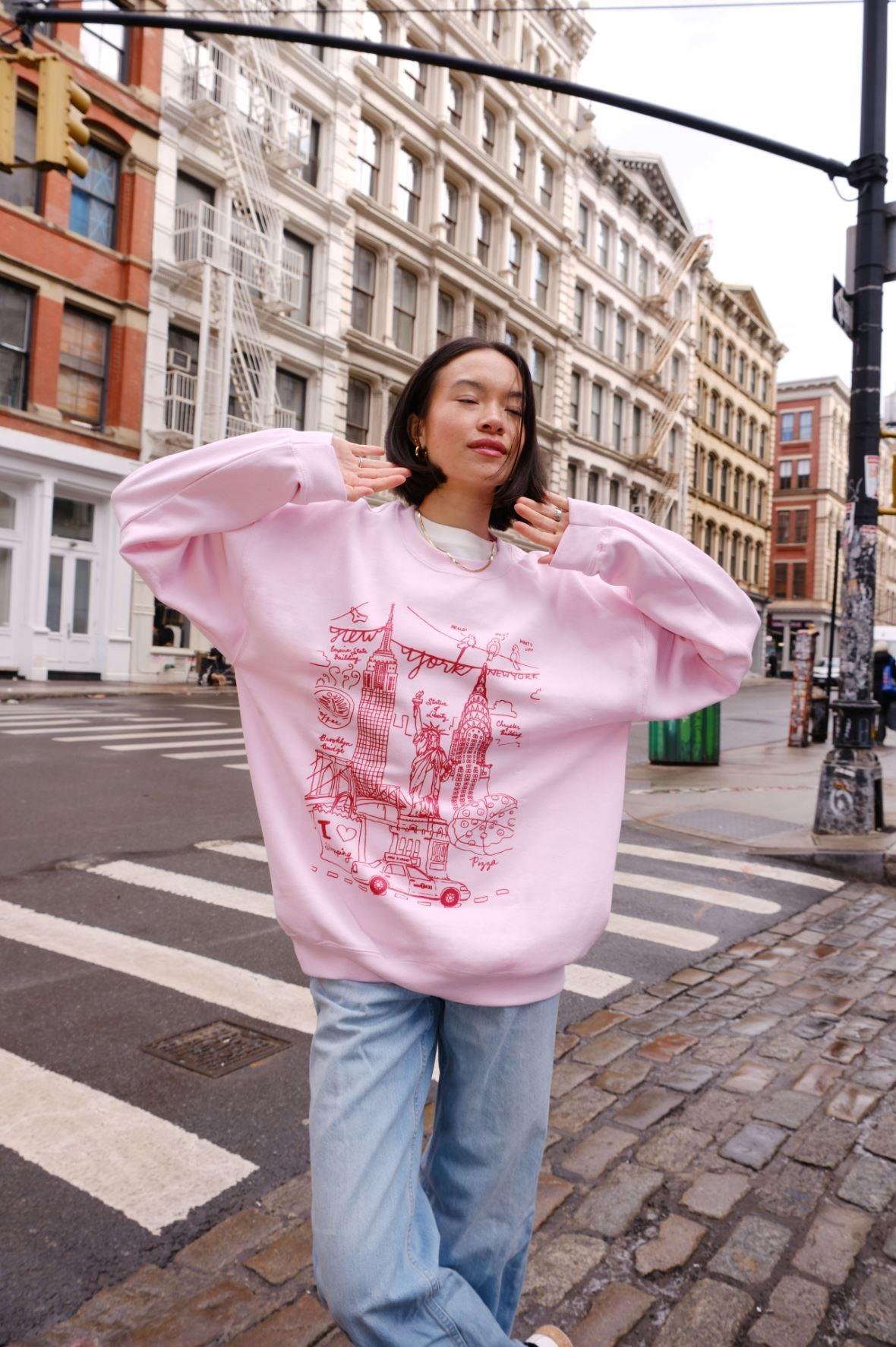 NY Illustration Sweatshirt sweatshirt mure + grand