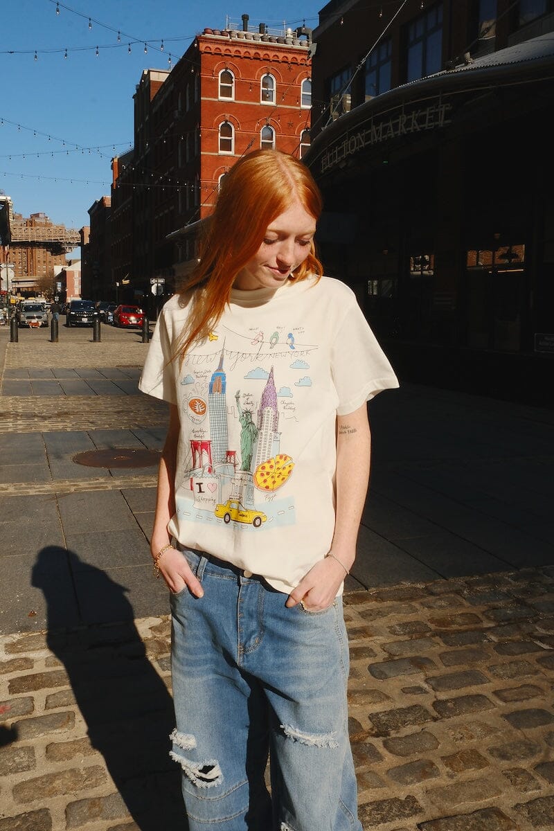NY Illustration T-shirt t-shirt mure + grand