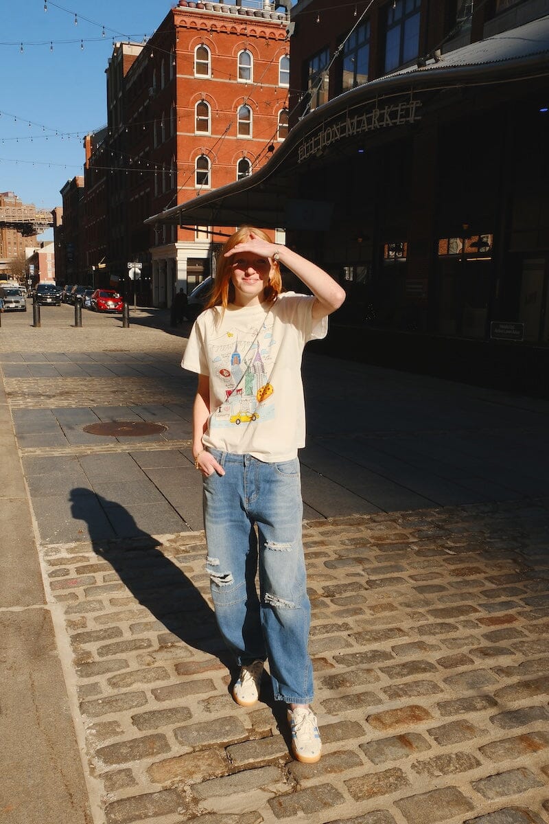 NY Illustration T-shirt t-shirt mure + grand