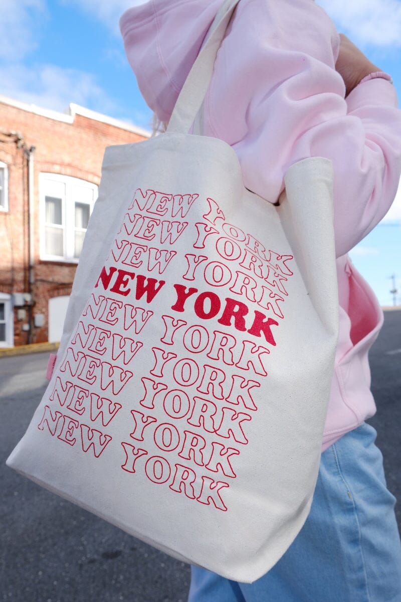 NY Thank You Tote Bag Canvas Tote Bag mure + grand