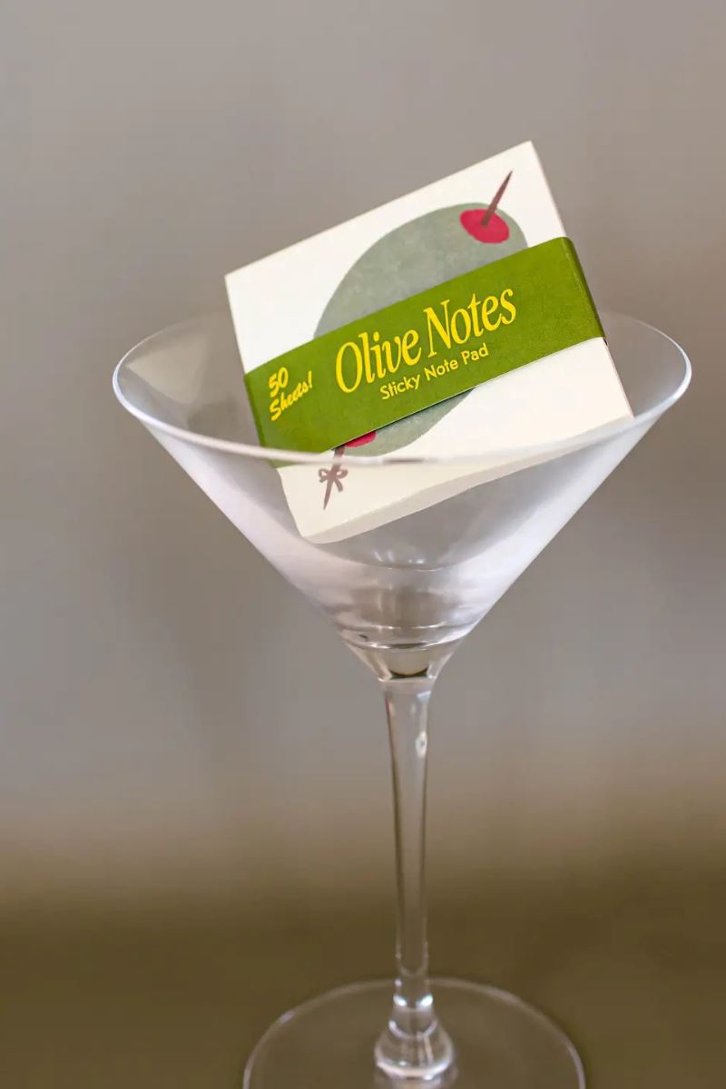 Olive Sticky Note Pad Note Pad Mel Andrel