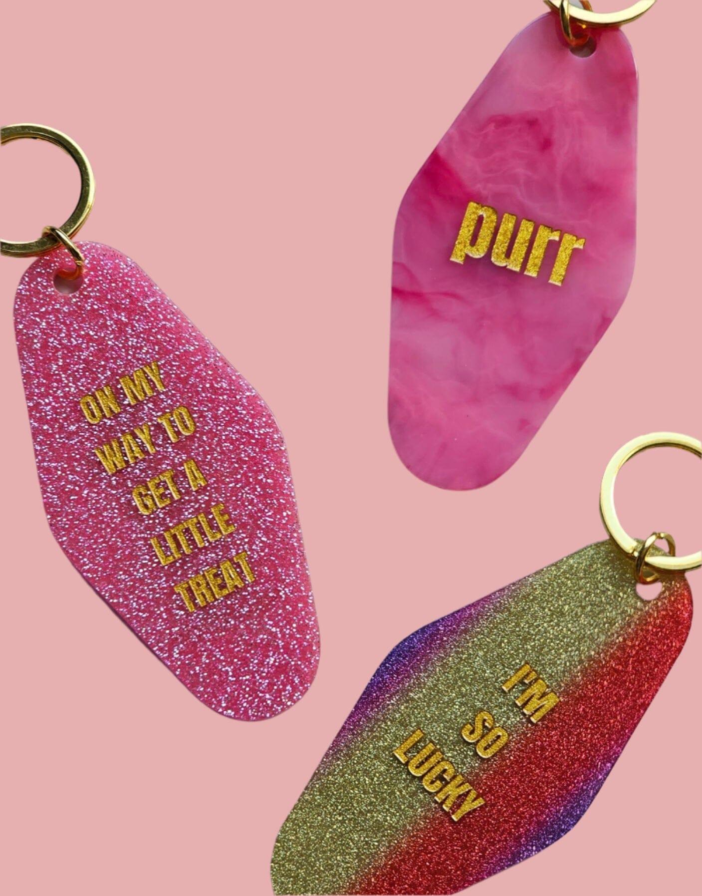 On My Way to Get a Little Treat Motel Keychain Keychain mure + grand