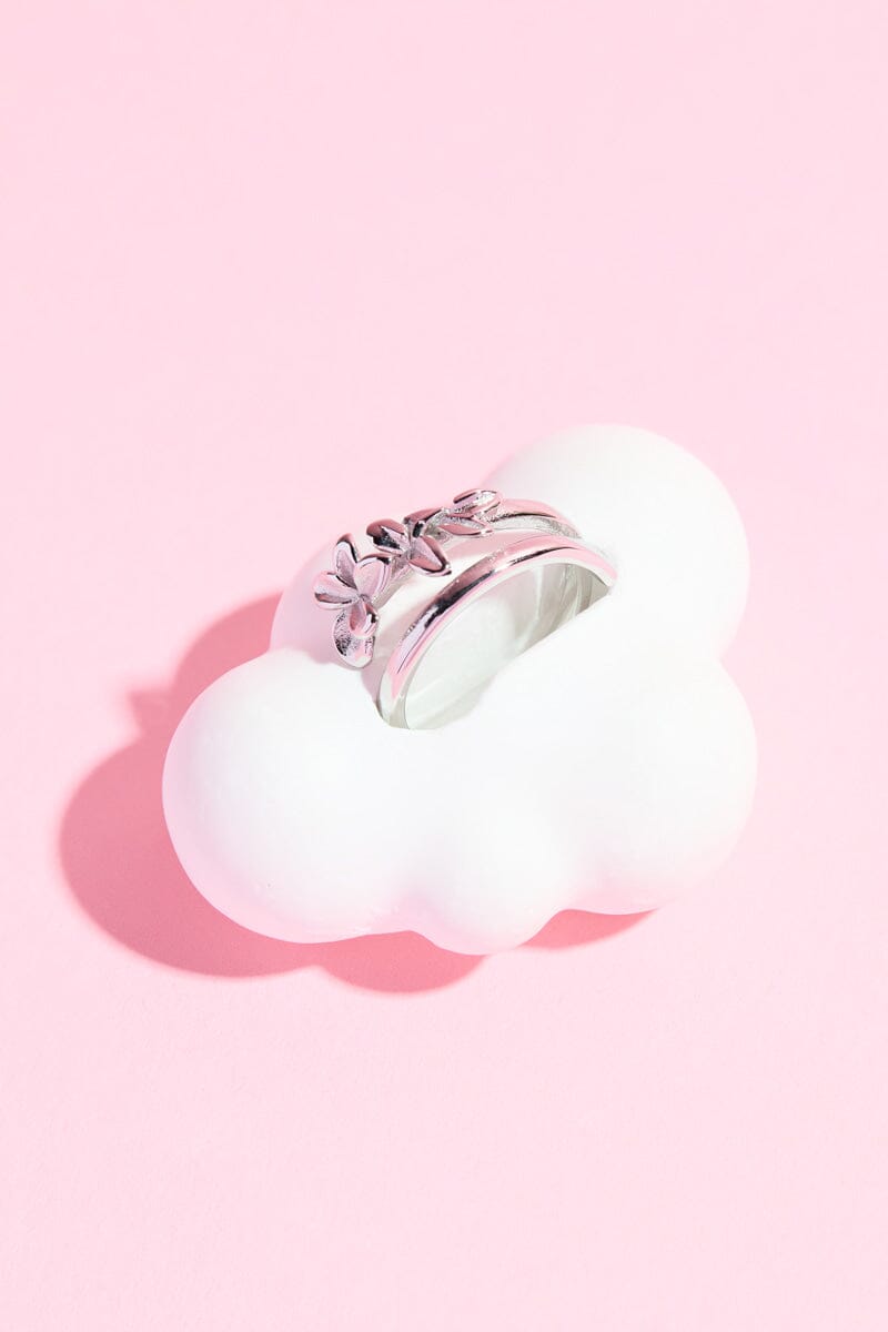 Orchid Oasis Midi Ring Rings mure + grand Silver