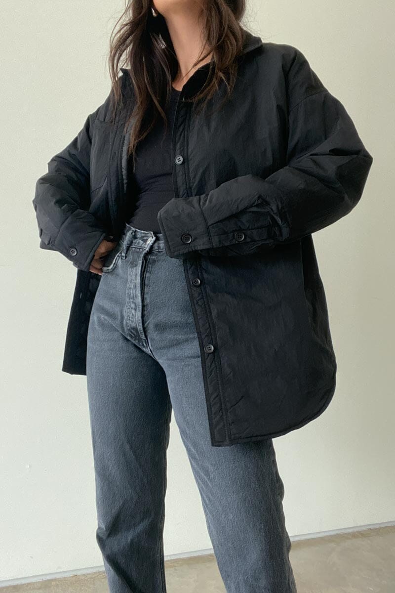Oversized Padded Shirt Jacket Clothing Et Clet