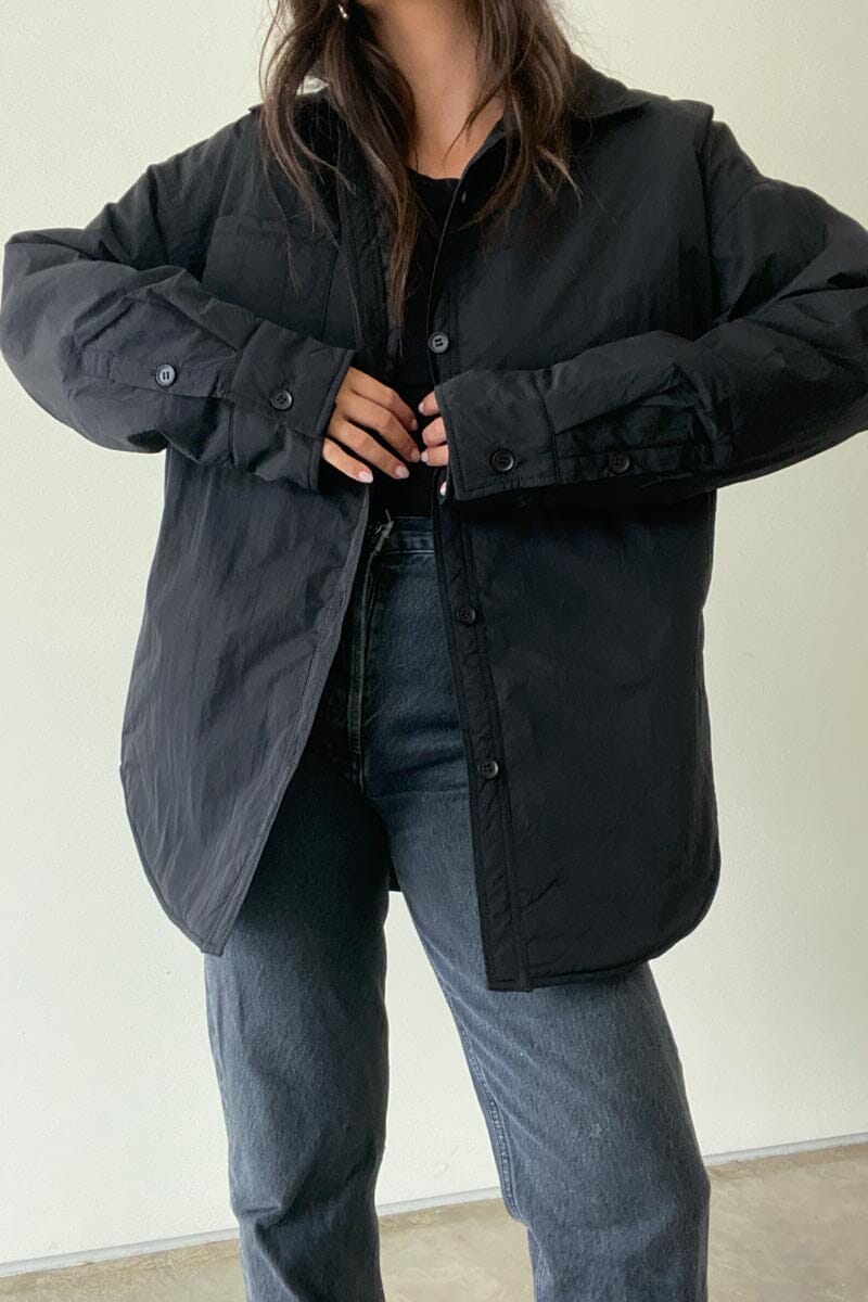 Oversized Padded Shirt Jacket Clothing Et Clet
