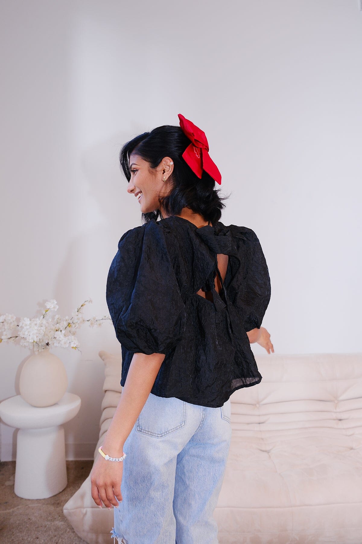 Oversized Silky Satin Bow Hair Clip Hair Accessory mure + grand