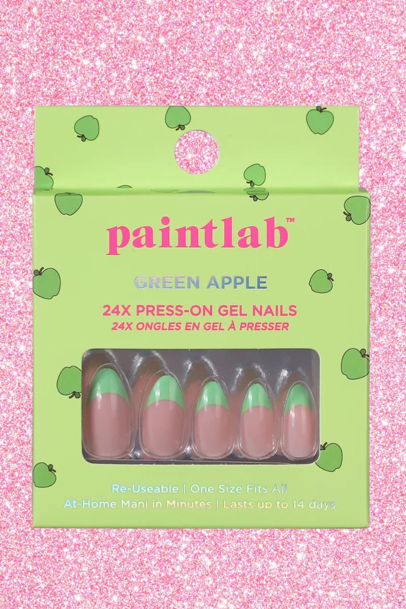 Paintlab Green Apple Press On Nails Nail paintlab