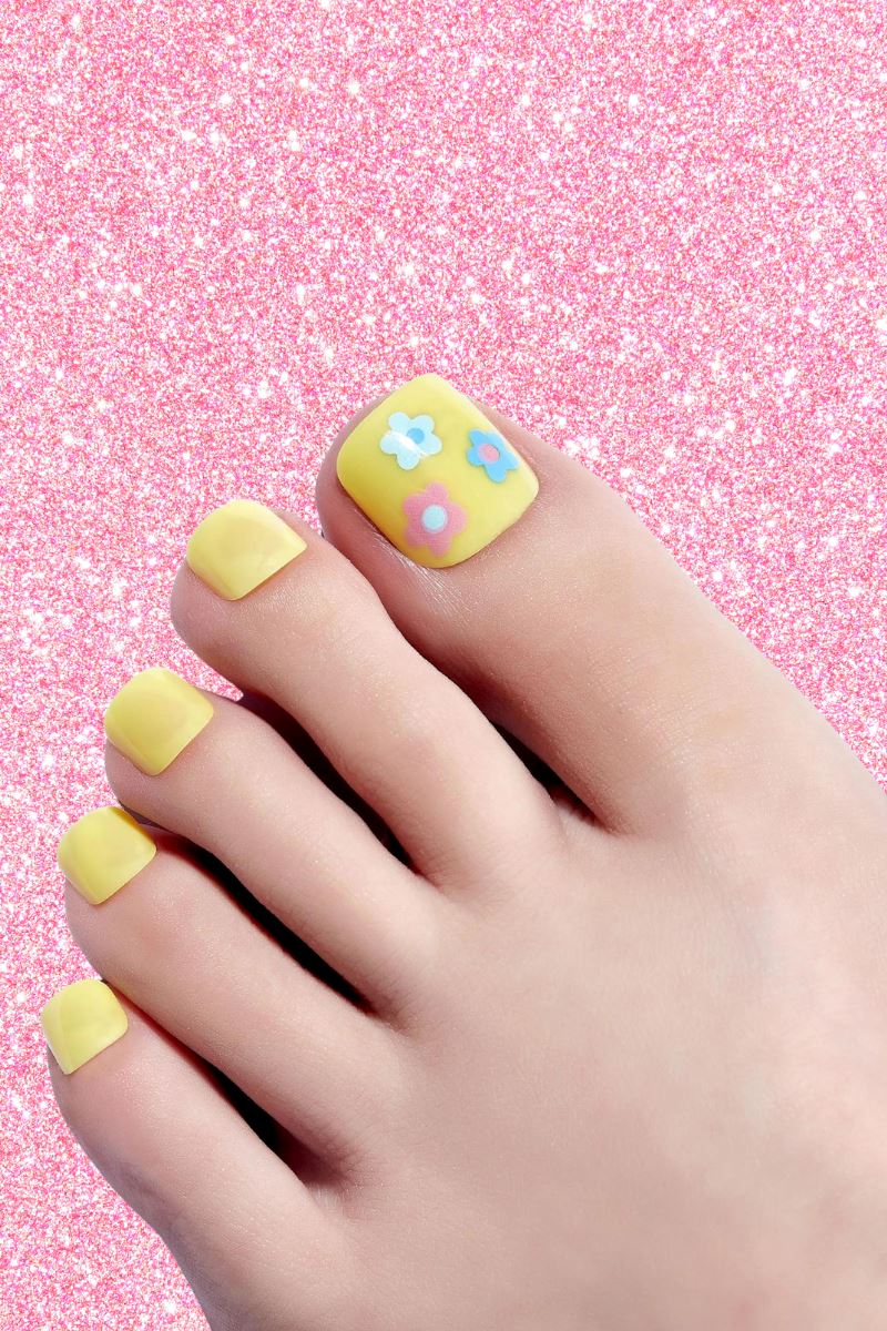 Paintlab Pinkie Sunny Toes Press on Nails Nail paintlab