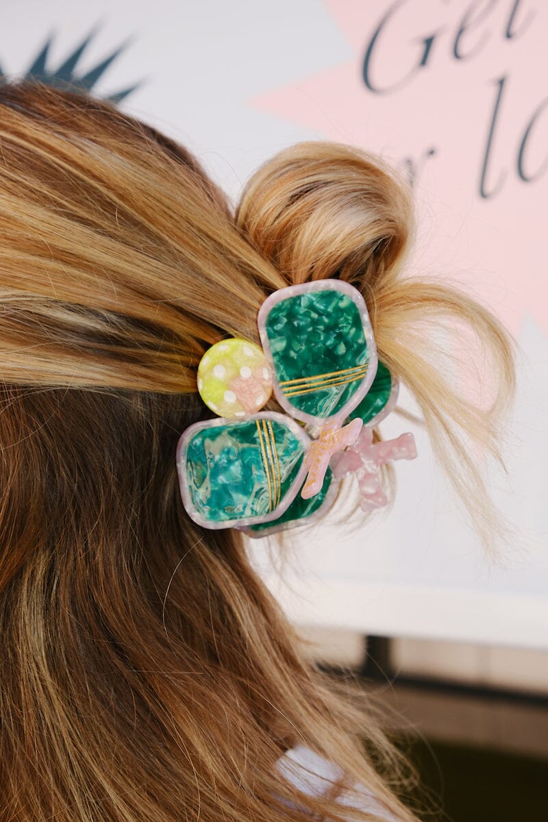 Pickleball Claw Clip Hair Accessory mure + grand