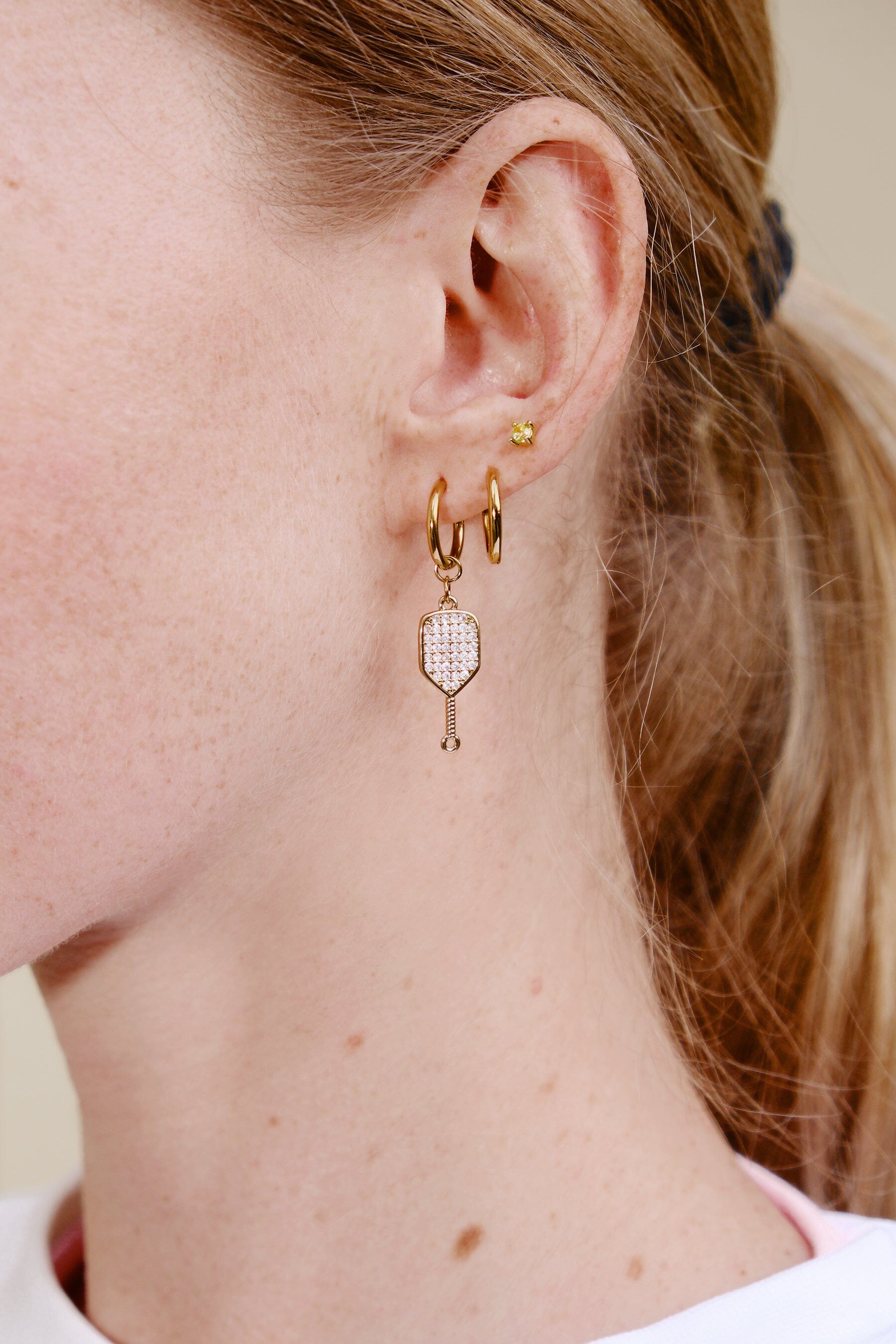 Pickleball Paddle Charm Dangle Earrings Earrings mure + grand