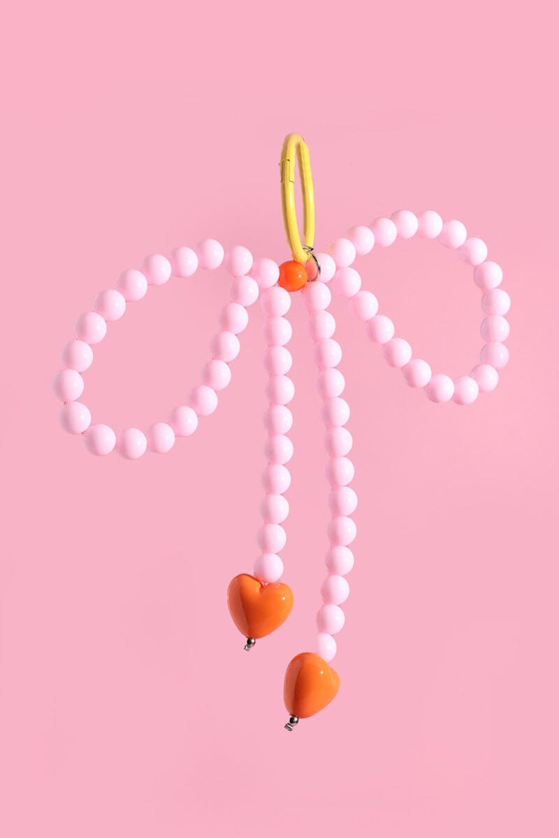 Pink Pop Heart Bow Bag Charm Bag Accessories Mure+Grand