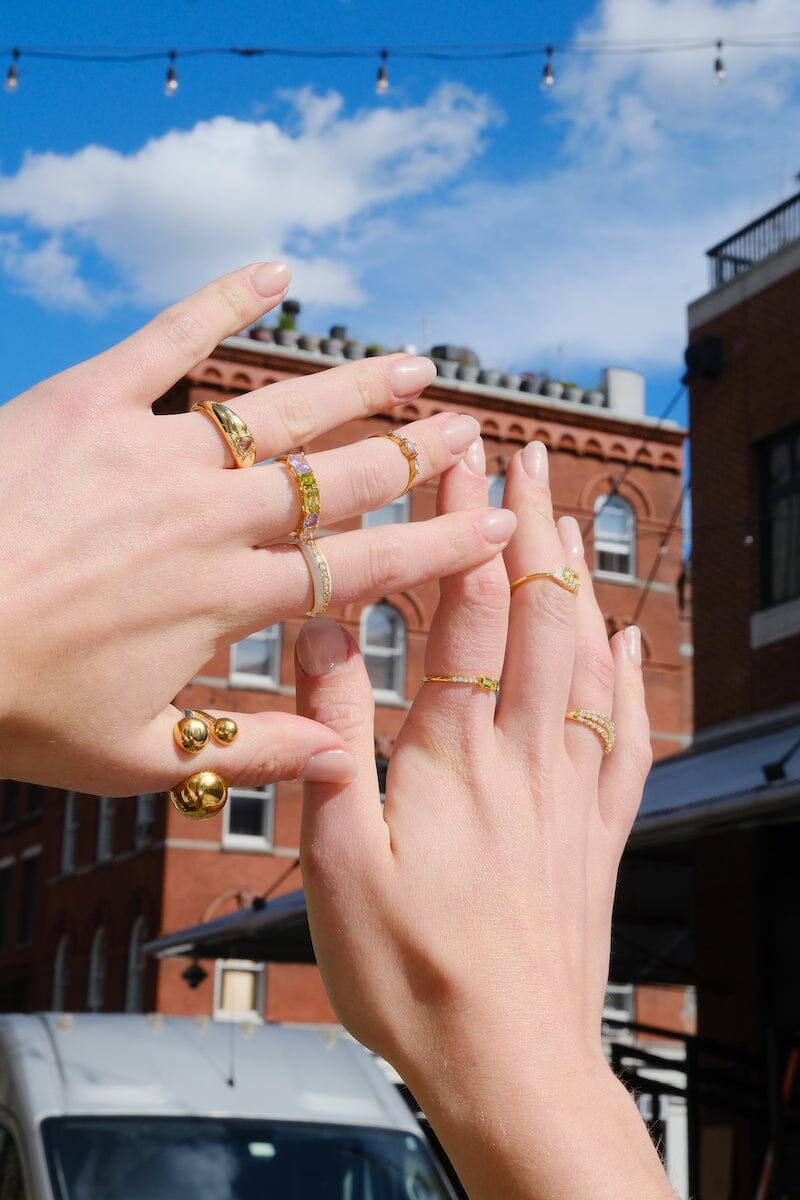 Raelynn Open Bauble Stacking Ring Rings mure + grand