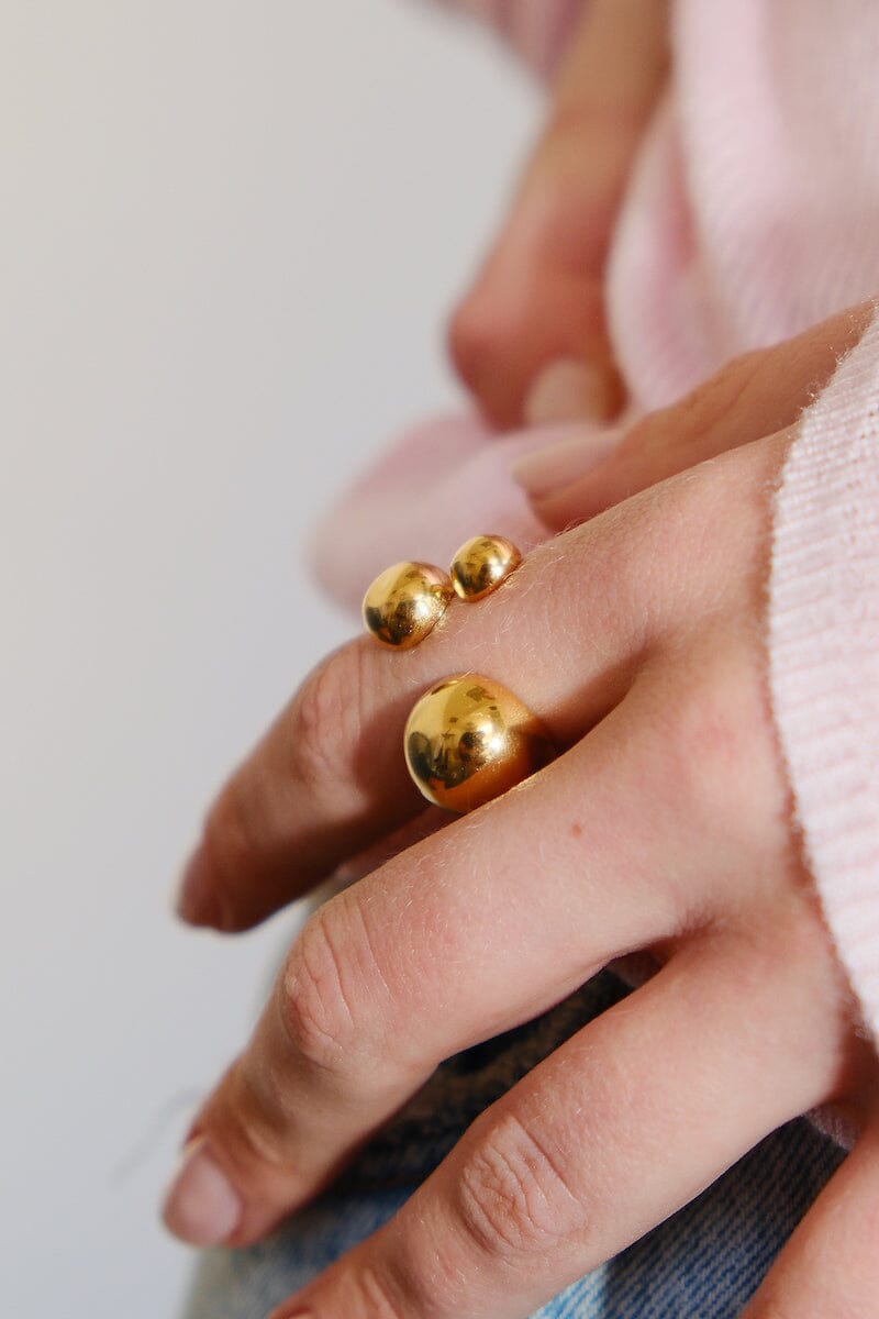 Raelynn Open Bauble Stacking Ring Rings mure + grand 6 Gold
