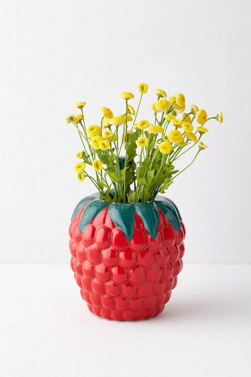 Rasberry Ceramic Vase Home Decor Ban.do