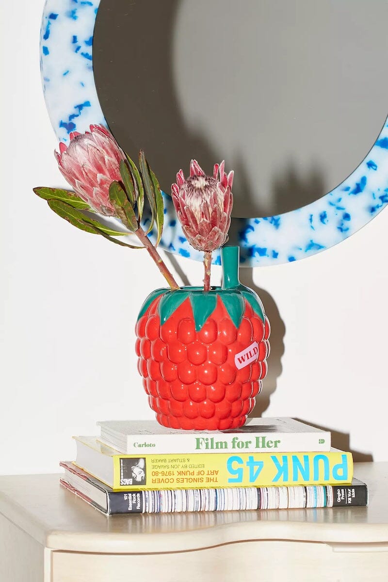 Rasberry Ceramic Vase Home Decor Ban.do