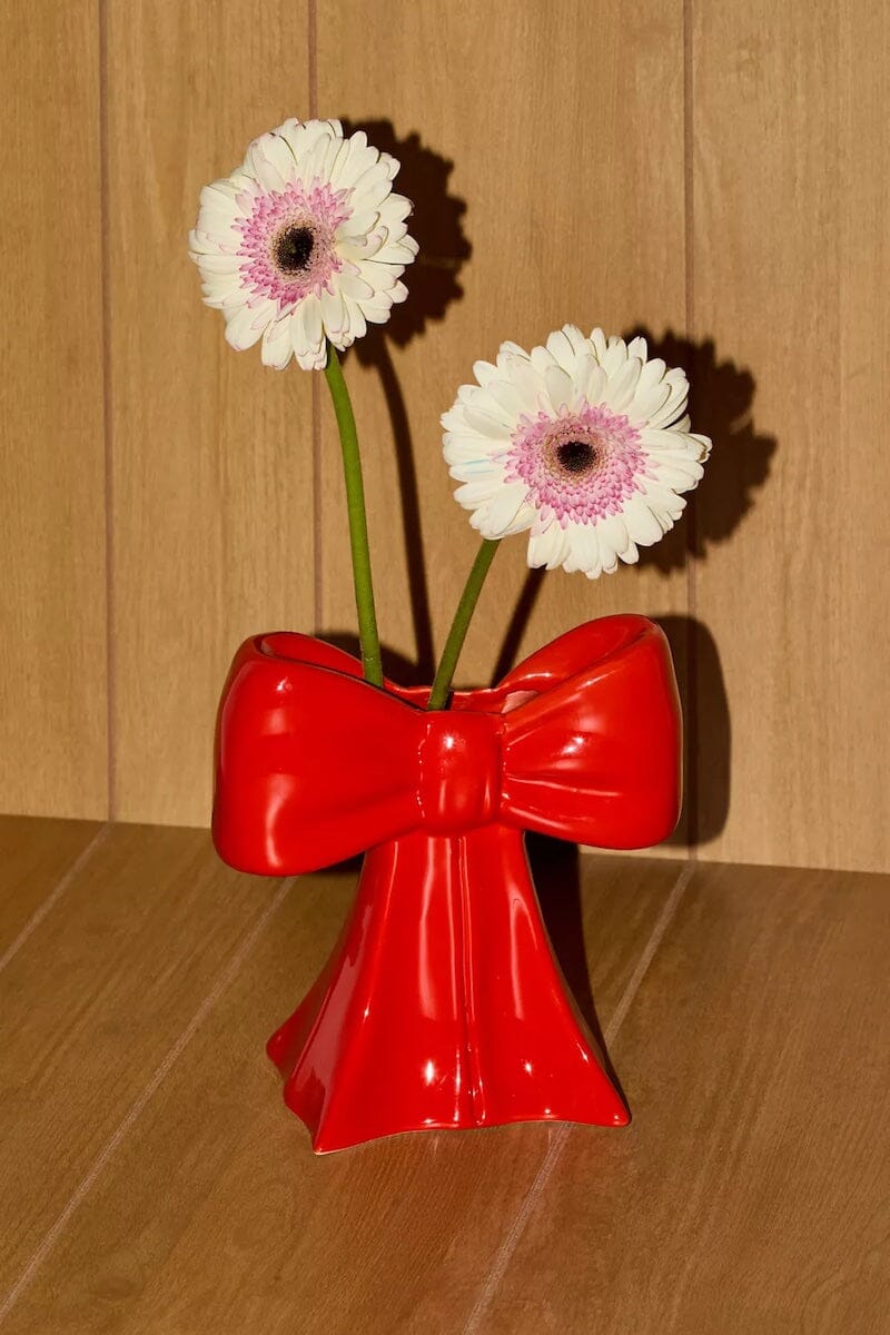 Red Bow Vase Home Decor DOIY Designs